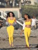 Josephine Skriver, Jasmine Tookes, Sara Sampaio, Kelsey Merritt for a Photoshoot in Malibu