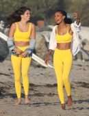Josephine Skriver, Jasmine Tookes, Sara Sampaio, Kelsey Merritt for a Photoshoot in Malibu