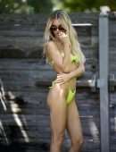Joy Corrigan Booty in Tiny Bikini at One Hotel in South Beach