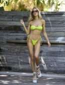 Joy Corrigan Booty in Tiny Bikini at One Hotel in South Beach