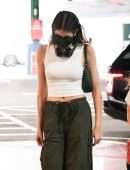Kaia Gerber in White Tank Top, Steps Out in New York City