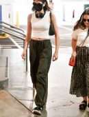 Kaia Gerber in White Tank Top, Steps Out in New York City