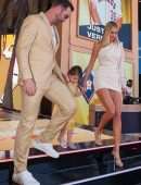 Kate Upton Leggy at MLB Event in Los Angeles