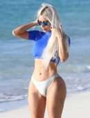 Kim Kardashian Cameltoe at the Beach in Turks and Caicos