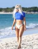 Kim Kardashian Cameltoe at the Beach in Turks and Caicos