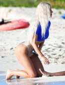 Kim Kardashian Cameltoe at the Beach in Turks and Caicos