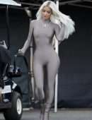 Kim Kardashian Booty in Skin-Tight Outfit in Los Angeles
