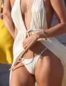 Kimberley Garner Booty at Club 55 Beach in Saint-Tropez