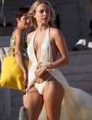 Kimberley Garner Booty at Club 55 Beach in Saint-Tropez