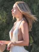 Kimberley Garner Booty at Club 55 Beach in Saint-Tropez