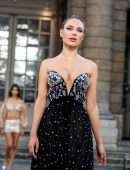 Kimberley Garner Cleavage at Celia Kritharioti Haute Couture F/W 22/23 Show, Paris Fashion Week