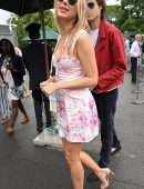 Kimberley Garner Leggy at Evian VIP Suite at Wimbledon in London