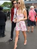 Kimberley Garner Leggy at Evian VIP Suite at Wimbledon in London