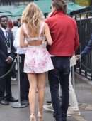 Kimberley Garner Leggy at Evian VIP Suite at Wimbledon in London
