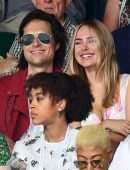 Kimberley Garner Leggy at Evian VIP Suite at Wimbledon in London