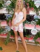 Kimberley Garner Leggy at Evian VIP Suite at Wimbledon in London