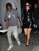 Kylie Jenner Night Out Style at Craig's in West Hollywood