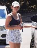 Lucy Hale Leggy in Shorts, Out in Los Angeles