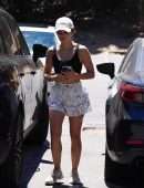 Lucy Hale Leggy in Shorts, Out in Los Angeles