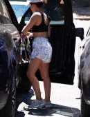 Lucy Hale Leggy in Shorts, Out in Los Angeles