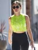 Lucy Hale in Tights Outside a Yoga Class in Los Angeles