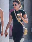 Lucy Hale in Leggings, Out in Studio City