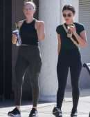 Lucy Hale in Leggings, Out in Studio City