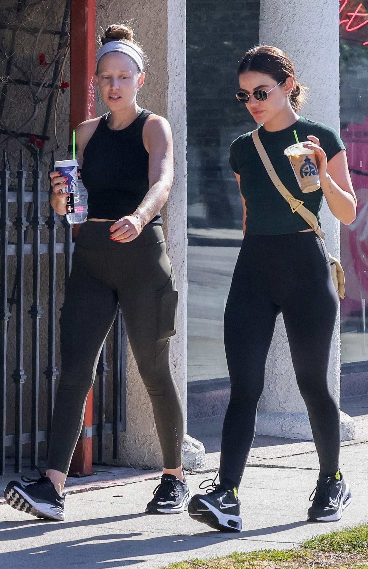 Lucy Hale in Leggings, Out in Studio City