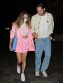 Margot Robbie Leggy, Outside the 'Barbie' Wrap Party in London