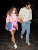 Margot Robbie Leggy, Outside the 'Barbie' Wrap Party in London