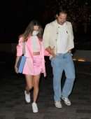 Margot Robbie Leggy, Outside the 'Barbie' Wrap Party in London