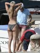 Millie Bobby Brown - Booty on a Boat in Sardinia with her Boyfriend Jake Bongiovi