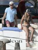 Millie Bobby Brown - Booty on a Boat in Sardinia with her Boyfriend Jake Bongiovi