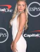 Olivia Dunne in White Dress at 2022 ESPY Awards in Hollywood
