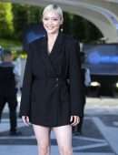 Pom Klementieff Leggy at "Marvel Avengers Campus" Opening Ceremony at Disneyland Paris
