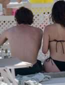 Rainey Qualley Booty in a Bikini in Paraggi at the Eight Baths on Portofino