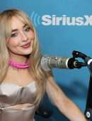 Sabrina Carpenter Leggy at SiriusXM in NYC
