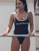 Sarah Hyland and Vanessa Hudgens in Swimsuit at a Bachelorette Party in Punta Mita