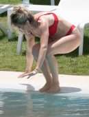 Sarah Jayne Dunn Booty at Poolside in Marbella