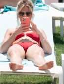 Sarah Jayne Dunn Booty at Poolside in Marbella