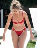 Sarah Jayne Dunn Booty at Poolside in Marbella