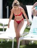 Sarah Jayne Dunn Booty at Poolside in Marbella