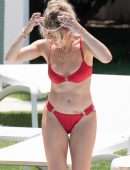 Sarah Jayne Dunn Booty at Poolside in Marbella