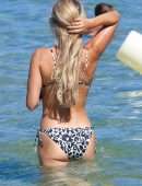 Sylvie Meis and husband Niclas Castello aka Norbert Zerbs on the Beach in Saint Tropez