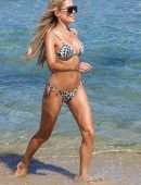 Sylvie Meis and husband Niclas Castello aka Norbert Zerbs on the Beach in Saint Tropez
