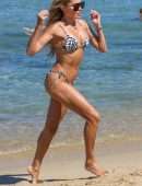 Sylvie Meis and husband Niclas Castello aka Norbert Zerbs on the Beach in Saint Tropez