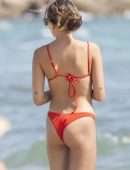 Thylane Blondeau Booty in Tiny Bikini on the Beach in France