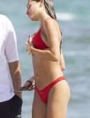 Thylane Blondeau Booty in Tiny Bikini on the Beach in France