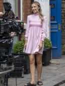 Tilly Keeper with Lukas Gage film ‘You’ in the Borough Market in London