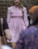 Tilly Keeper with Lukas Gage film ‘You’ in the Borough Market in London